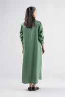 Striped Button-Down Dress
