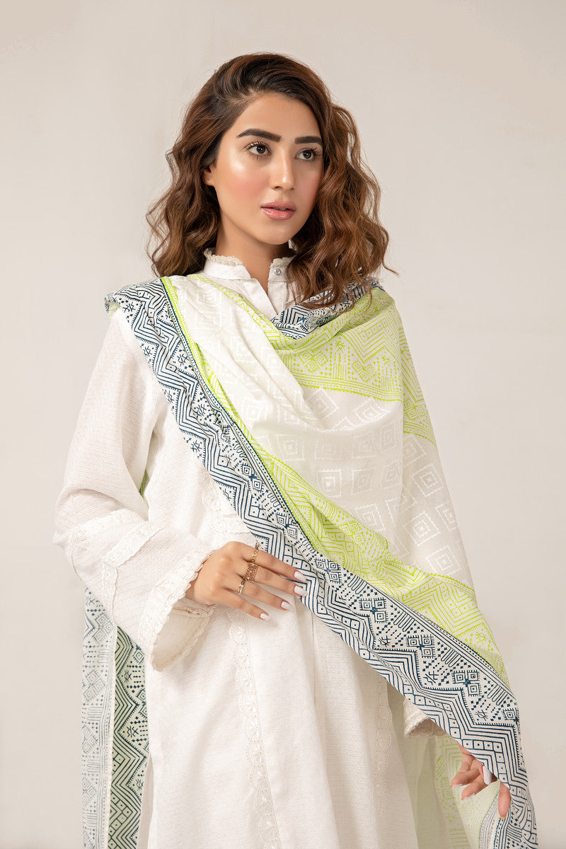 Scarf Dupatta-MB-SS21-04-White