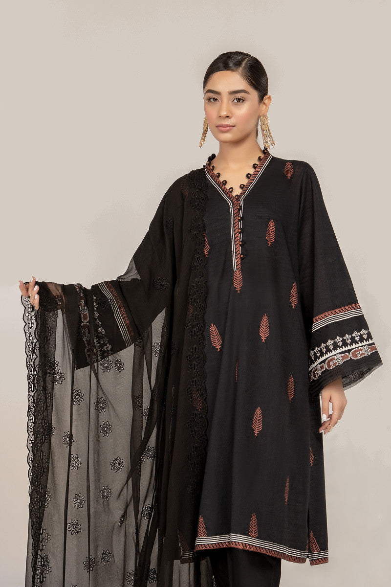 Scarf Dupatta-MB-SS21-17-Black