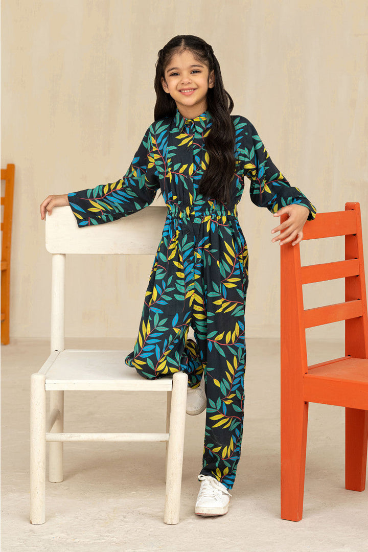 Jumpsuit Printed Blue MBK W22 15 M.Basics by Maria.B. PK